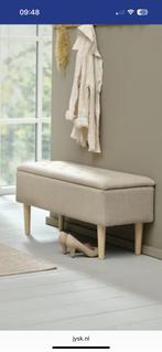 Bankje Badsted Jysk klep opberg, Ophalen, Zo goed als nieuw, Rechthoekig, 125 cm of meer