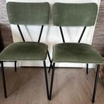 2x Dutchbone Melonie eetkamerstoel groen, Huis en Inrichting, Stoelen, Ophalen, Twee, Overige kleuren, Zo goed als nieuw