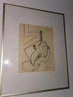 Tekening Lucebert gesigneerd en gedateerd, Antiek en Kunst, Kunst | Schilderijen | Klassiek, Ophalen