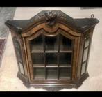 Antiek houten vitrine kast, Minder dan 100 cm, 25 tot 50 cm, 50 tot 100 cm, Ophalen of Verzenden