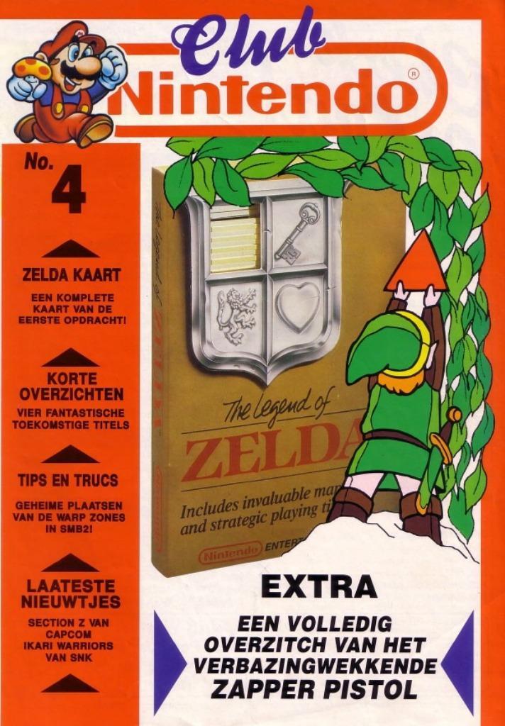 Gezocht: Club Nintendo Magazine Jaargang 1 Nr 4 Zelda NES, Spelcomputers en Games, Games | Nintendo NES, Zo goed als nieuw, Overige genres