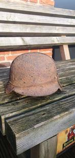 M35 camo helm met draad ww2, Verzamelen, Militaria | Tweede Wereldoorlog, Ophalen of Verzenden