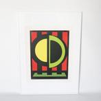 Vintage zeefdruk kunstwerk Deens design gelimiteerd, Antiek en Kunst, Ophalen of Verzenden