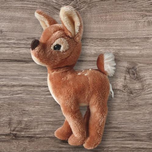 Schattig vintage Bambi hert knuffel belletje in staart 1407, Kinderen en Baby's, Speelgoed | Knuffels en Pluche, Gebruikt, Overige typen