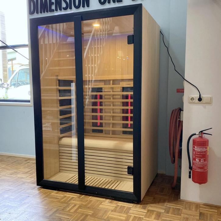 Onni 130 infrarood sauna, Sport en Fitness, Sauna, Nieuw, Complete sauna, Infrarood, Ophalen