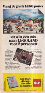 Retro reclame 1978 Lego speelgoed poster spaaractie, Overige typen, Ophalen of Verzenden
