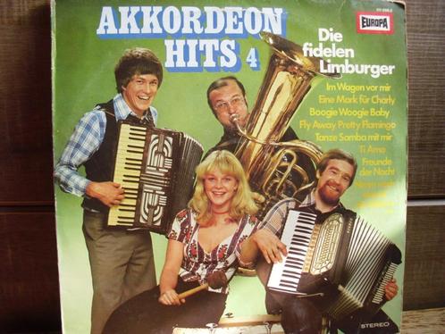 Die Fidelen Limburger "AKKORDEON HITS NO 4" LP, Cd's en Dvd's, Vinyl | Nederlandstalig, Gebruikt, Levenslied of Smartlap, 12 inch