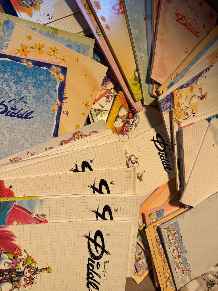 Diddl A4 Blokken, Verzamelen, Diddl, Gebruikt, Papier, Kaart of Schrift, Verschillende figuren, Ophalen of Verzenden