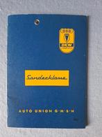 Handleiding DKW Sonderklasse 3=6 - 1956 NL, Ophalen of Verzenden, Gelezen