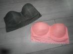 NIEUW! 2x Strapless BH / bandeau top - padded; mt 40/42 - M, Primark, Verzenden, Roze, BH