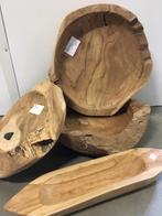 Teak schaal – uitzoeken! – vanaf € 12,50 nieuw Bij TTM Wonen, Ophalen, TTM Wonen, Meubels – (Perzische) Tapijten en Woonaccessoires