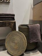 Rotan mand met deksel wasmand speelgoed mand groen, Ophalen of Verzenden