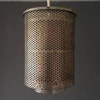 industrieel steampunk design hanglamp geperforeerd metaal, Minder dan 50 cm, Gebruikt, Ophalen of Verzenden, Metaal