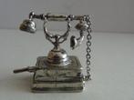 Miniatuur zilver Cj1 oude telefoon zilveren miniaturen, Antiek en Kunst, Antiek | Goud en Zilver, Zilver, Verzenden