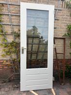 Buitendeur hardhout 213x83, Ophalen, Zo goed als nieuw, Buitendeur, 200 tot 215 cm