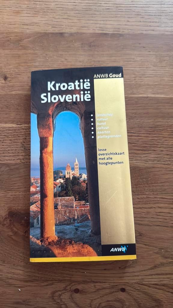 Anwb reisgids met kaart - Kroatië, Slovenië, Boeken, Reisgidsen, Zo goed als nieuw, Reisgids of -boek, Europa, ANWB, Ophalen of Verzenden