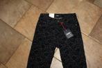 Angels cici 3432 grijs/zwart stretch velvet broek mt 36/S, Overige kleuren, ., Nieuw, Ophalen of Verzenden