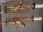 Bronzen wandlampen uit 1950, Huis en Inrichting, Lampen | Hanglampen, Ophalen of Verzenden