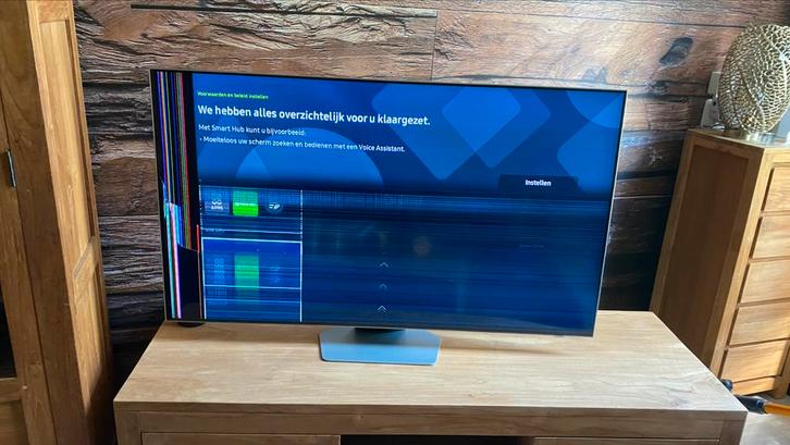 Defect scherm Samsung neo QLED 55qn85c smart tv televisie, Audio, Tv en Foto, Televisies, Niet werkend, QLED, 100 cm of meer, 4k (UHD)