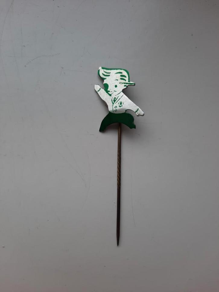 Spar Supermarkt Groen Aluminium Speldje, Verzamelen, Speldjes, Pins en Buttons, Gebruikt, Speldje of Pin, Figuurtje, Ophalen of Verzenden
