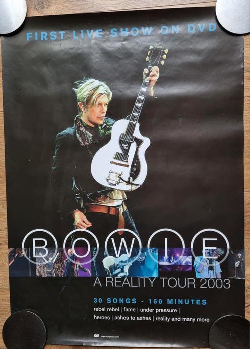 David Bowie poster first live show on dvd a realiteit tour, Verzamelen, Posters, Zo goed als nieuw, Ophalen of Verzenden