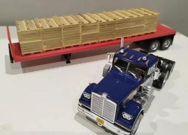 WESTERN STAR 4864 1971 Hout Pallets 1/43 US trucks # 92, Hobby en Vrije tijd, Modelauto's | 1:43, Nieuw, Bus of Vrachtwagen, Overige merken