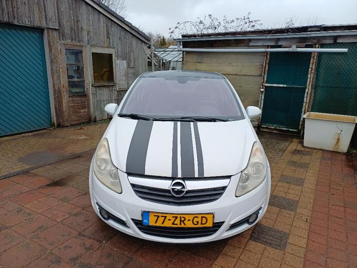 Opel Corsa 1.2 16V 3D WR 2008 Wit airco en nieuwe apk, Auto's, Opel, Particulier, Corsa, ABS, Airbags, Airconditioning, Alarm