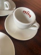 Zes Illy Caffe Kop en Schotels - Uitstekende Staat!, Ophalen, Zo goed als nieuw, Overige stijlen, Kop(pen) en/of Schotel(s)