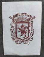 Exlibris Cesar Augustana (N. Aleta, 1945) (Heraldiek, Leeuw), Antiek en Kunst, Ophalen of Verzenden