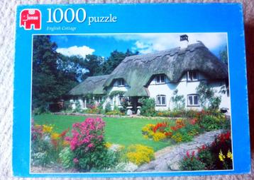 legpuzzel  - Engelse cottage - 1000 - compleet - goede staat beschikbaar voor biedingen