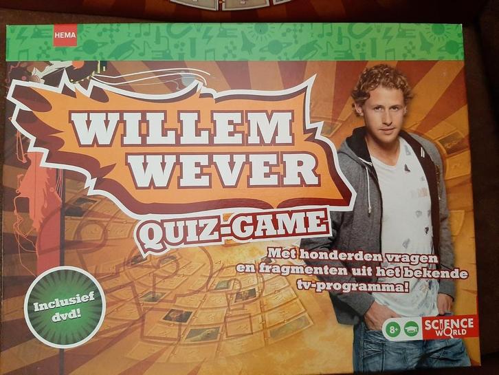 Willem Wever Quiz Game - Leuk voor de feestdagen!, Hobby en Vrije tijd, Gezelschapsspellen | Bordspellen, Zo goed als nieuw, Drie of vier spelers