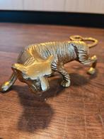 Gouden Tijger Beeld - Decoratief, Verzamelen, Beelden en Beeldjes, Ophalen of Verzenden, Gebruikt, Dier