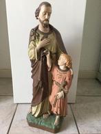 St Jozef en kindje Jezus beeld gips 51 cm hoog, Antiek en Kunst, Ophalen