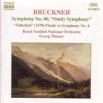 BRUCKNER Symphony no. 00 CD TINTNER NAXOS NIEUWSTAAT, Cd's en Dvd's, Cd's | Klassiek, Orkest of Ballet, Ophalen of Verzenden, Zo goed als nieuw