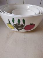 Vintage schalen set groente 4 x, Antiek en Kunst, Antiek | Keramiek en Aardewerk, Ophalen of Verzenden