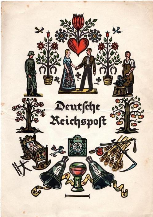 DEUTSCHE REICHSPOST:1941:Trav. Telegramm:WEDDING,FLORA,SMITH, Postzegels en Munten, Postzegels | Europa | Overig, Gestempeld, Overige landen