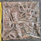 Vintage wandsculptuur keramiek 37 x 37 cm, Antiek en Kunst, Ophalen