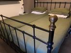Spijlenbed 200 x 180 Electrisch, Huis en Inrichting, Ophalen, Zwart, Tweepersoons, 180 cm