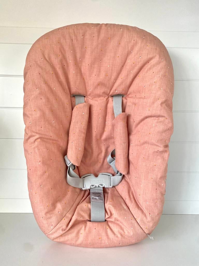 Stokke Tripp Trapp newborn set Roze, Ophalen of Verzenden, Zo goed als nieuw, Meegroeistoel, Gordel(s)