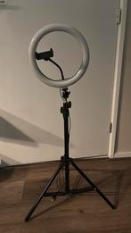 Led-ring lamp zgan, Ophalen, Zo goed als nieuw, Lamp of Flitsset