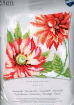 Cado vervaco borduurpakket kussen, roze bloemen 570, Ophalen of Verzenden, Nieuw, Handborduren, Borduurpakket