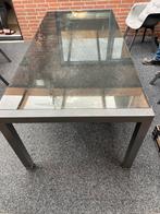 Tuin tafel met glasplaat aluminium frame 210x96x75 cm hoog, Ophalen of Verzenden, Zo goed als nieuw, Rechthoekig, Aluminium