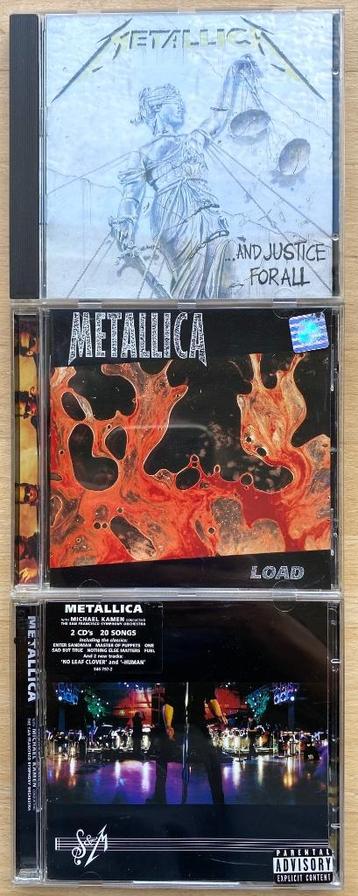 Metallica CD's: And Justice For All / Load / S&M  €15 of los beschikbaar voor biedingen