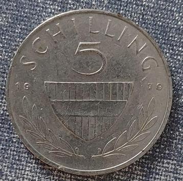 5 Schilling, Oostenrijk 1979 [5815]  [PoMuNi]	 beschikbaar voor biedingen