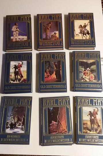 Karl May boeken, 9stuks, beschikbaar voor biedingen