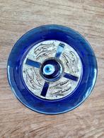vintage Pasabahce kobalt blauw glazen evil eye bord d= 20cm, Antiek en Kunst, Ophalen of Verzenden