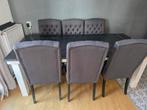 Eethoek: Tafel + 6 Stoelen (Mag Apart), Huis en Inrichting, Ophalen, Gebruikt, Klassiek, 6 tot 8 stoelen