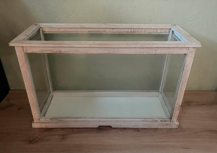 Glazen vitrine bak, Huis en Inrichting, Kasten | Vitrinekasten, Zo goed als nieuw, Minder dan 100 cm, 50 tot 100 cm, 25 tot 50 cm