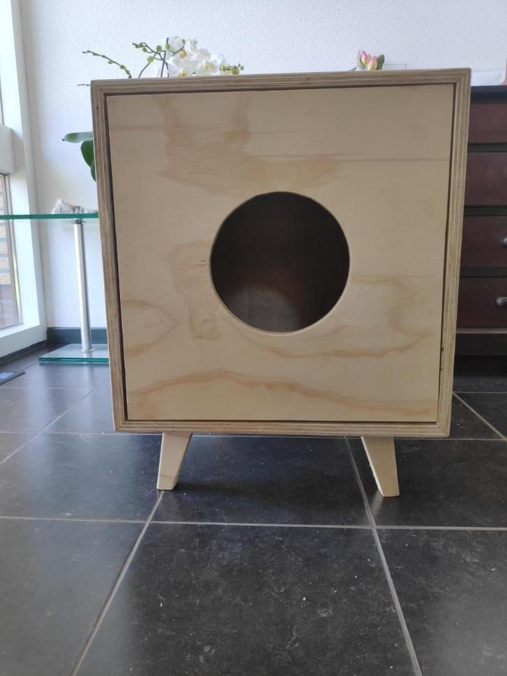Kattenbak ombouw, luxe meubel bestelt bij Segers Houtwerken, Dieren en Toebehoren, Kattenbakken, Nieuw, Gesloten, Ophalen of Verzenden