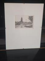 Ets Wim van der Meij stadsgezicht Deventer, Ophalen